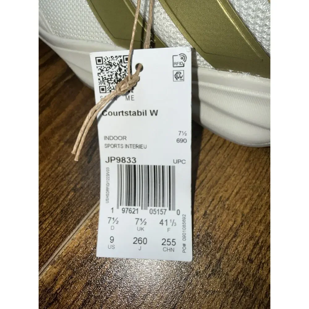 Adidas Court Stabil Mid Indoor Volleyball Shoes Sneaker Womens Size 9 JP9833 New